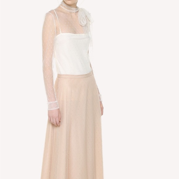 Valentino point d’esprit tulle top! Sold out everywhere - Picture 2 of 5